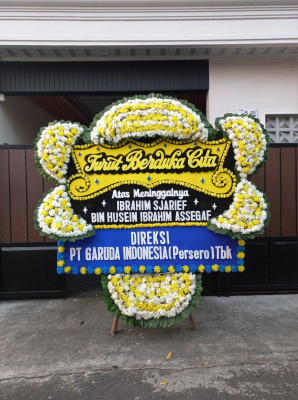 Papan Bunga Duka di Sumber Jaya