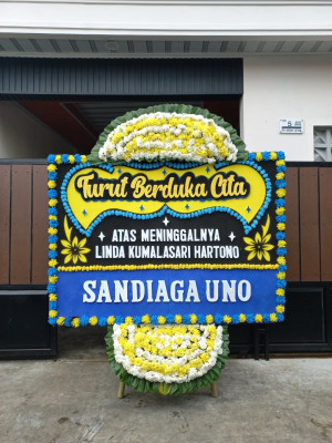 Papan Bunga Duka di Sumber Jaya
